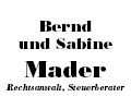 Logo von Mader Bernd u. Sabine GbR Rechtsanwalt
